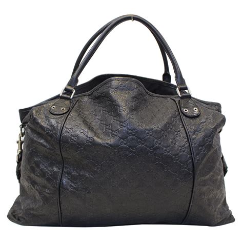 black leather gucci tote bag|gucci extra large tote bag.